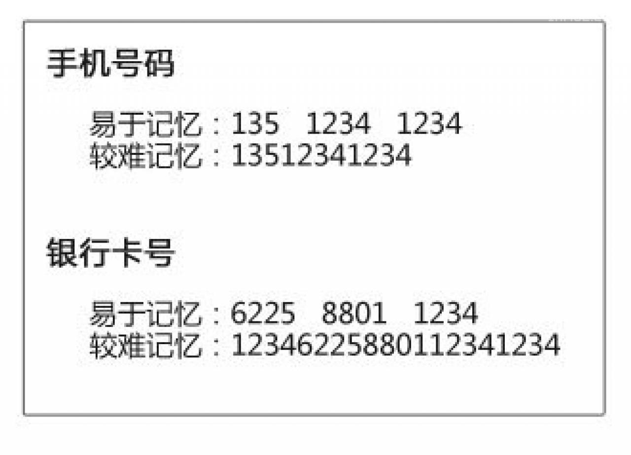 交互设计七大定律之7±2 法则