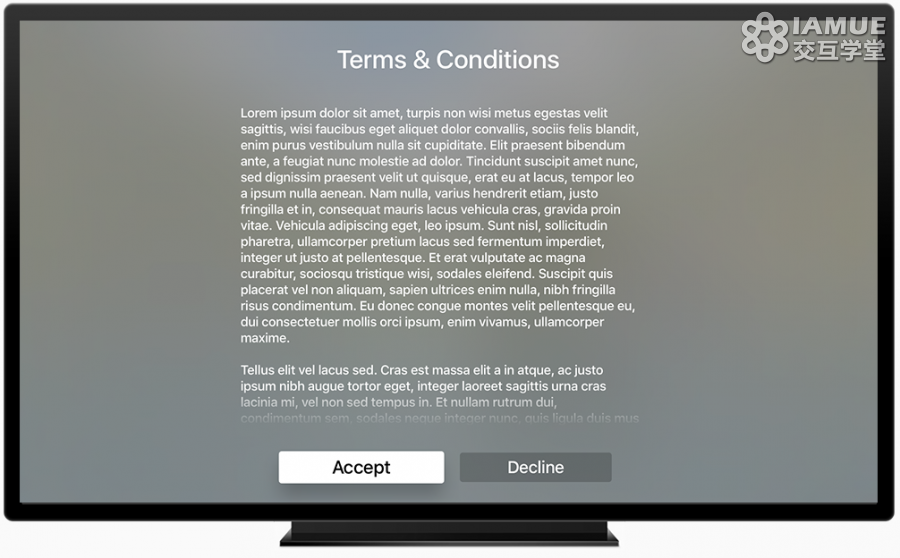 [MUX翻译] Apple TV 人机界面指南
