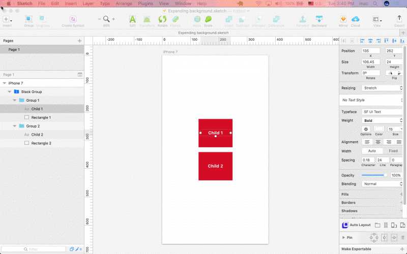 Stack自动布局：Sketch中的Flexbox