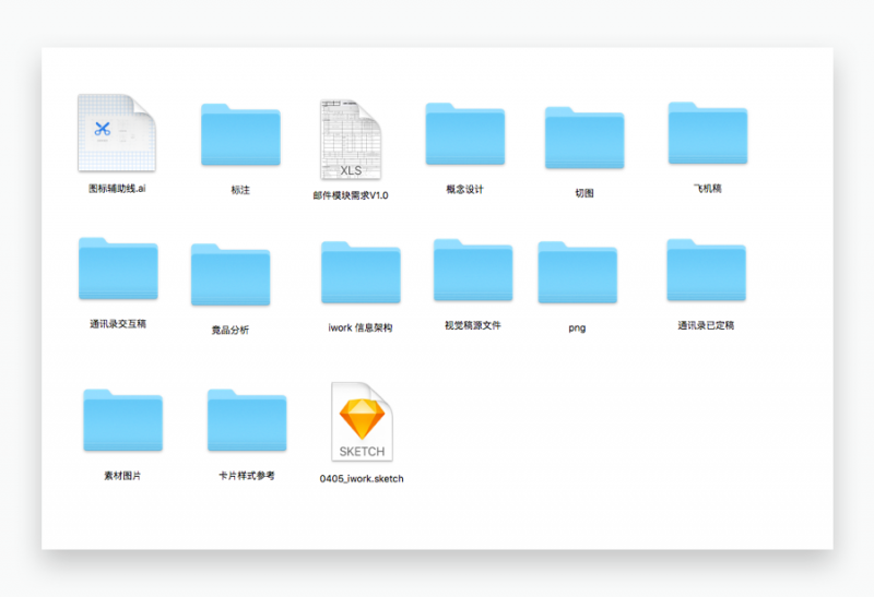 项目文件管理，只需7个文件夹
