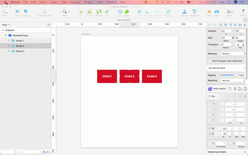 Stack自动布局：Sketch中的Flexbox