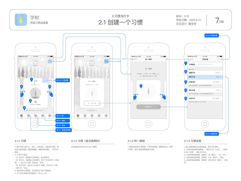 习惯养成APP的交互设计&amp;视觉设计